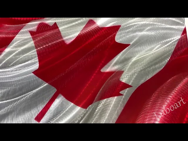 Canadian flsg Outdoor/ Indoor METAL Art Painting Modern Decor in Arts & Collectibles in Barrie
