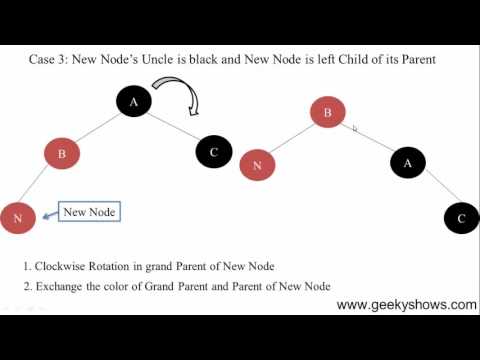 125 Insertion of Red Black Tree Hindi