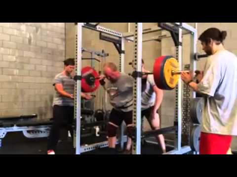 Pjotr van den Hoek 300kg Squat raw with wraps @96kg  at Fuzzy's Power Gym Adelaide