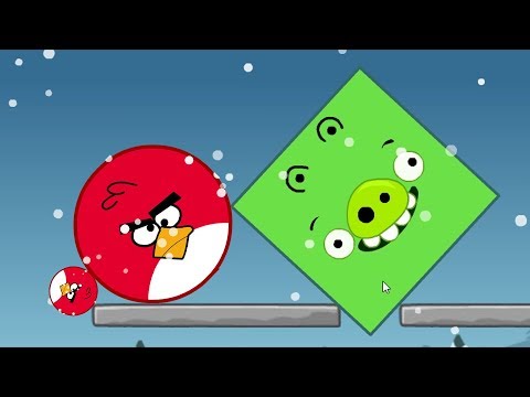 Angry Birds Kick Out Green Piggies - TRANSFORM SMALLEST BIRDS TO GIANT TO KICK HUGE PIGS!