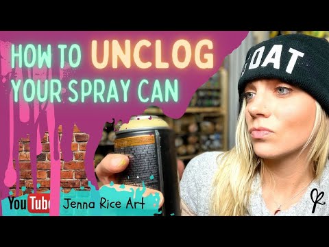 Your spray paint can won't spray? Try THIS super easy method before you toss it!!