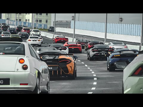 BIGGEST CAR CONVOY IN MALAYSIA WITH OVER 200+ SUPERCARS, JDMs!!! #part1