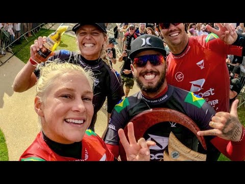 Dobradinha Filipe Toledo e Tatiana Weston-Webb consolidam domínio brasileiro na Austrália