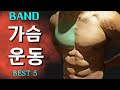 밴드로 터뜨리는 가슴운동 홈트레이닝 BEST 5