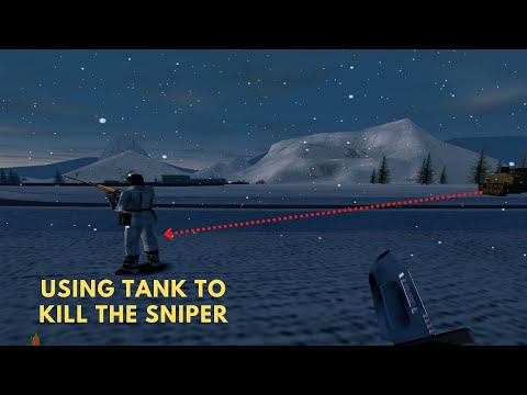 Using Tank to Kill Sniper in IGI Mission 7
