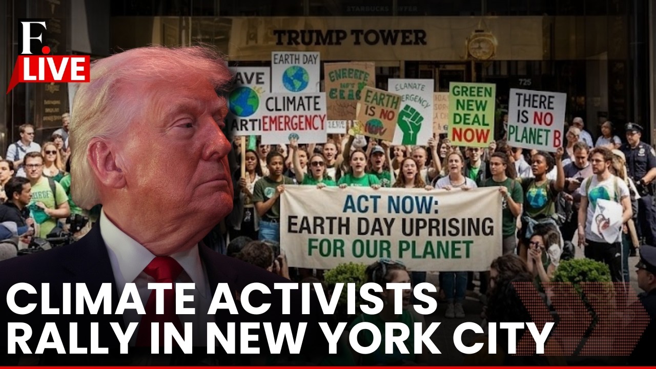 LIVE: Climate Activists Protest near Trump Tower in New York City