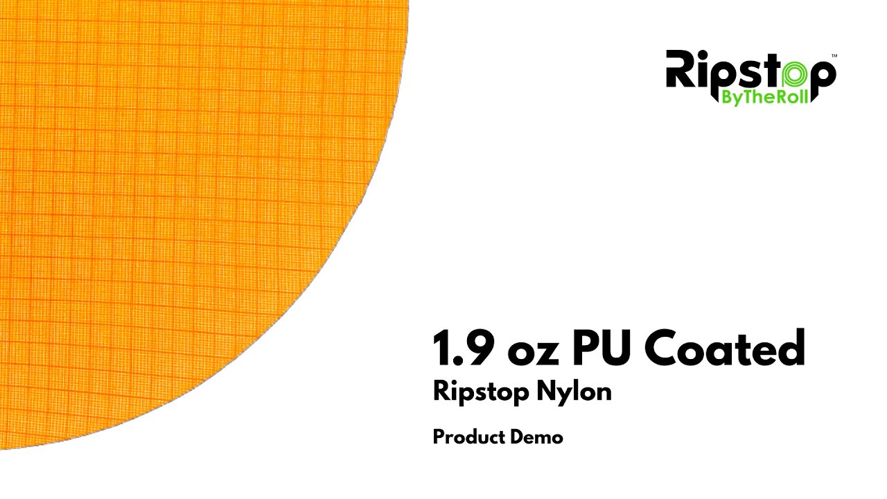 Fabric Demo - 1.9 oz PU Coated Ripstop Nylon