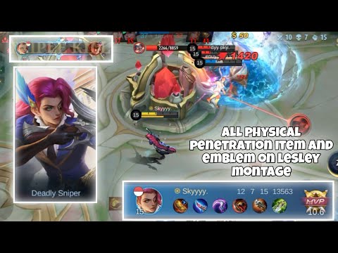 REVAMP DEADLY SNIPER LESLEY WITH FULL PHYSICAL PENETRATION ITEM AND EMBLEM MONTAGE - Raymarcc
