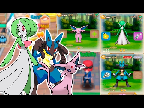 Ganhei a Gardevoir e o Espeon nas Capsulas Free (300 Cristais).Vou mostrar o Lucario.