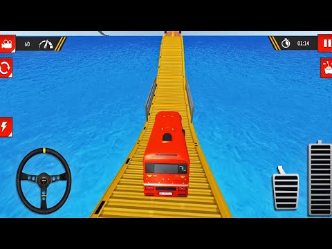 Impossible Offroad Bus Uphill Stunt Game 2023 | Bus Stunt Racing Game | Bus 3D | Bus Wala Game #5