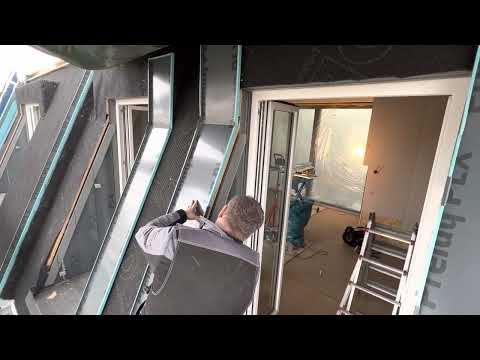 Ein Dachrand zu Ortgang mit Schnellpaneel wird gerade montiert. #schnelpaneel #hamburger_blechwerk