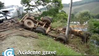 preview picture of video 'Acidente grave em Santos Dumont'