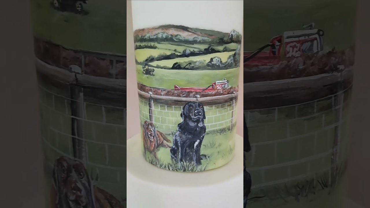 this is what a 35 hour wedding cake looks like #amazingcakes #paintedcake #cakeinspo #weddingcake