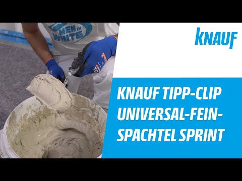 Knauf Tipp-Clip - Universal-Feinspachtel Sprint richtig anrühren