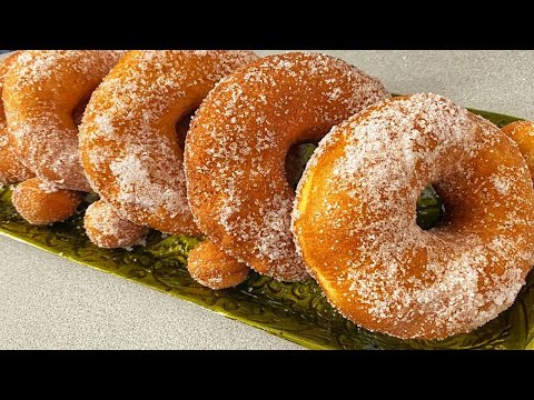 CIAMBELLE fritte fatte in Casa! GRAFFE FRITTE, SUPER SOFFICI! BOMBOLONI FRITTI