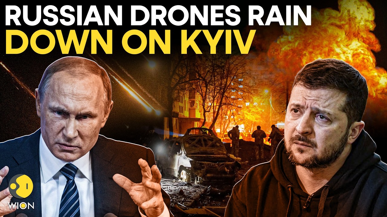 Russia- Ukraine War Russian Drones Strike Warehouse Near Ukraine’s Capital As Drone Attacks Continue