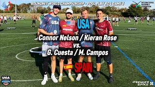 Roundnet World Championships 2026 - Pool Play Game 3 - USA - Nelson/Rose vs ESP - Campos/Cuesta