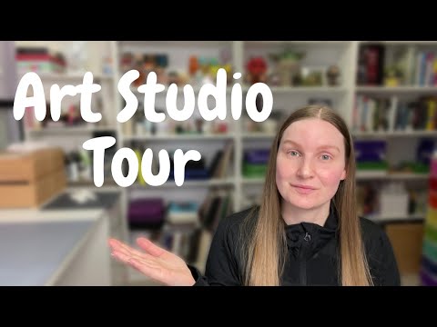 Art Studio Tour | Sharing Everything In My Art Room With You!