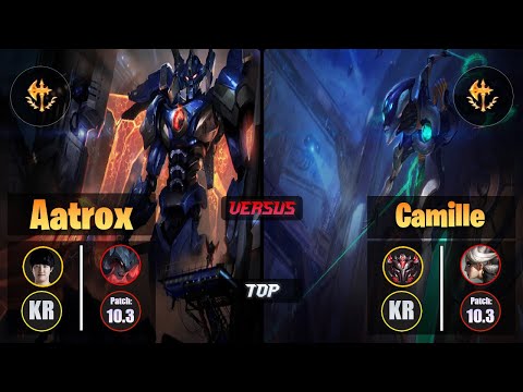 Khan AATROX (Top) [Conqueror] VS CAMILLE - Grandmaster KR Patch 10.3