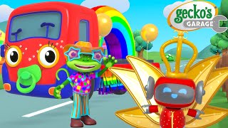 The Big Carnival Parade! 🎭🌈 | Gecko's Garage 🚚 | Cartoons For Kids | Toddler Fun Learning
