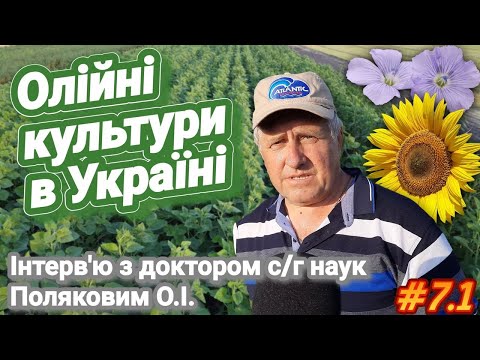 , title : 'Олійні культури в Україні. Інтерв’ю з Поляковим О.І. (Інститут олійних культур НААН)'