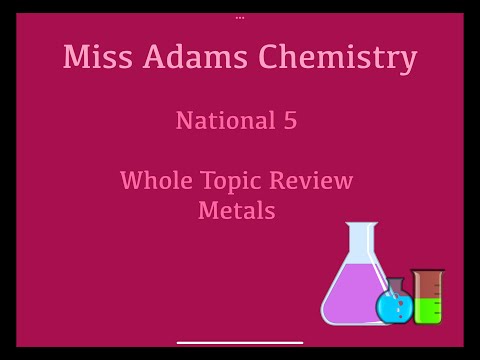 National 5: Whole topic review Metals