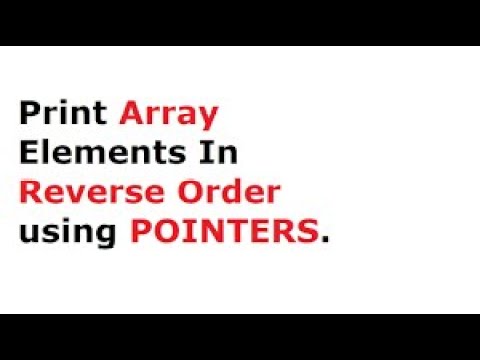 Reverse An Array Using Two Pointer Approach Space Optimized Dsa Interview Prep