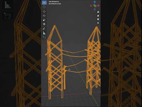 [Power Lines] Blender Low Poly Modeling Day 284/365 #blender