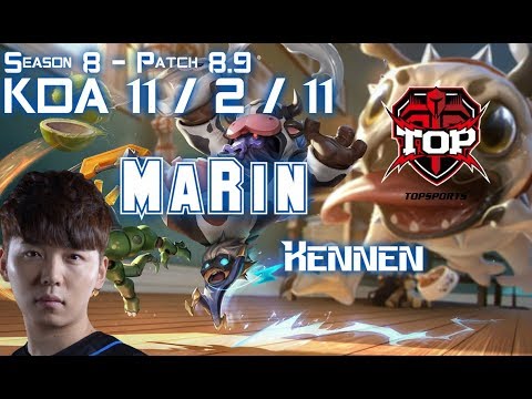TOP MaRin KENNEN vs RYZE Top - Patch 8.9 KR Ranked
