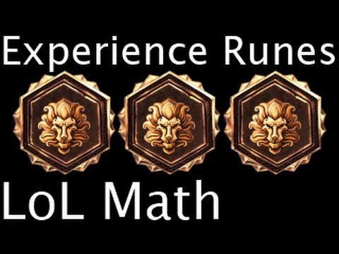 LoL Math - Experience Runes