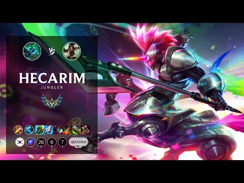 Hecarim Jungle vs Nidalee - KR Challenger Patch 12.6