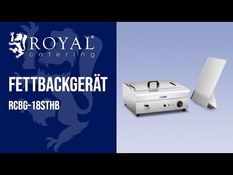 Video - Fettbackgerät - 18 l - 3200 W - Ablasshahn - Royal Catering