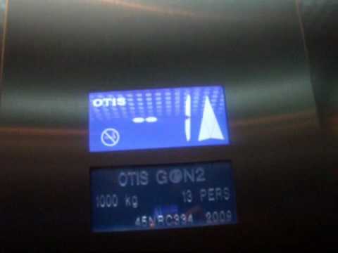 Otis Gen2 traction elevator at G Cinema City in Rishon-Letzion(Elevator to Underground parking)