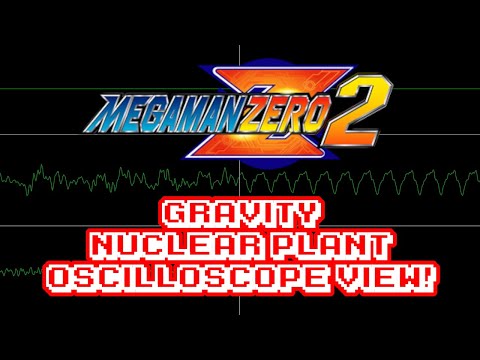 Mega Man Zero 2 (GBA) - Gravity (Nuclear Plant) - In Oscilloscope View!