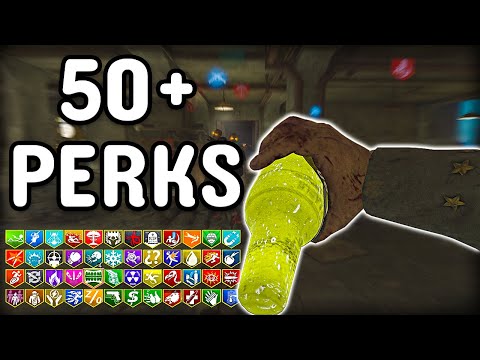 Nacht Zombies with 50+ PERKS! (Buying them ALL)