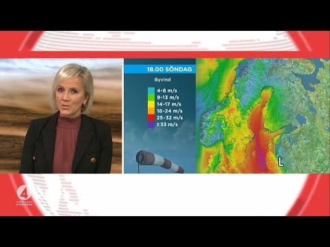 Så slår stormvindarna i söder: ”Allvarligt väderläge” | TV4Nyheterna | TV4 & TV4 Play