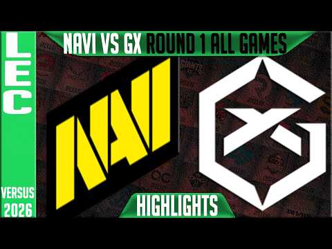 NAVI vs GX Highlights ALL GAMES | LEC Playoffs 2026 Round 2 | Natus Vincere vs GiantX