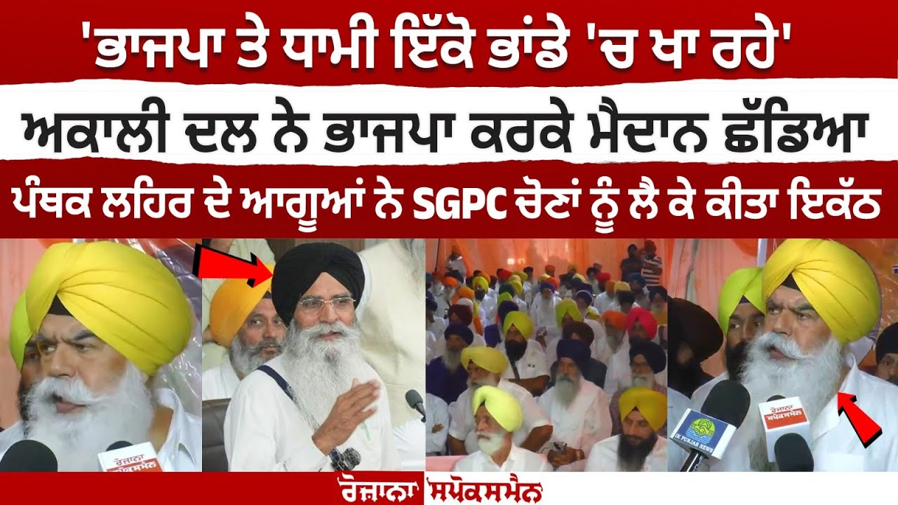 'BJP and Dhami are in the same unit, SAD left the field because of BJP' 'BJP and Dhami are in the same unit, SAD left the field because of BJP'