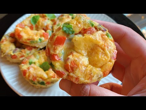 Fluffy Egg Bites - Weight Loss Breakfast Recipe ✨  Quick & Easy Meal Prep Idea / Egg Recipe