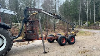 Ремарке транспорт на дървесина Skogsvagn med Lima kran | Изображение 4 - Autoline
