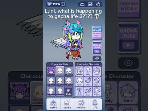 Luni, WHAT IS HAPPENING? #gacha #gachalife2 #odetari #luni #viral