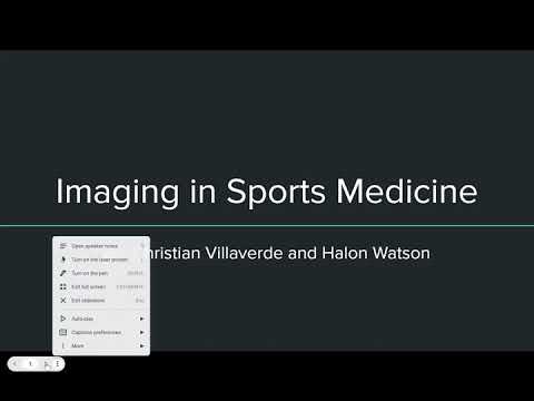 Imaging in sports medicine