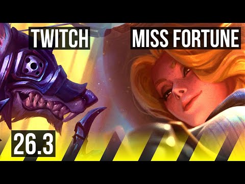 TWITCH & Lulu vs MISS FORTUNE & Rakan (ADC) | EUW Master | 26.3