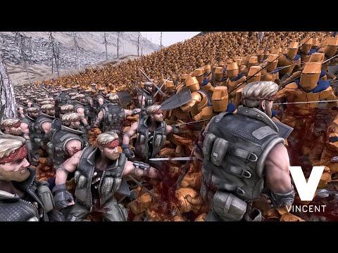 22.000 Golden Knights vs 2.000 Chuck Norris- Ultimate Epic Battle Simulator 2- UEBS 2