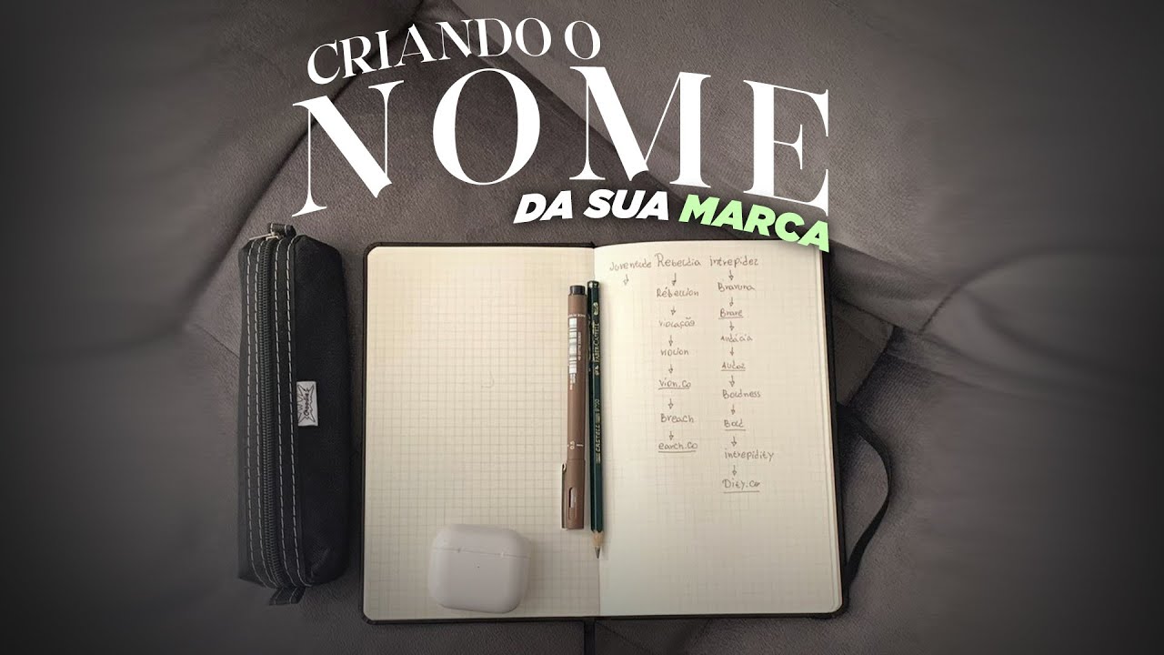 Como criar o NOME da sua MARCA  - Naming Process | PASSO A PASSO | Naming Process | Graphic Design