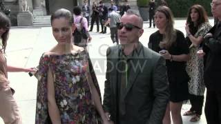 Eros Ramazzotti and Marica Pellegrinelli in LOVE at Valentino Fashion Show in Paris