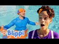 Blippi And Meekah Visit A Swimming Pool Sink Or Float Educational Videos Blippi Meekah Kids TV
