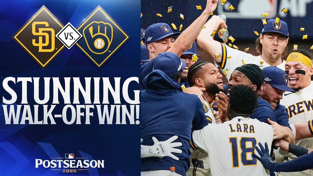 FULL 9th INNING: Brewers stage INCREDIBLE comeback vs. Padres in NLDS Game 2!