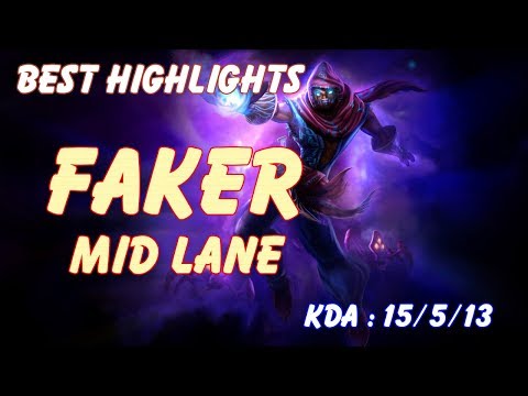 Best Highlights : SKT T1 Faker - Malzahar vs Azir - KDA : 15/5/13 | KR LOL