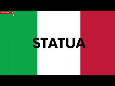 How To Say Italian Words: pronounce STATUA  (Statue)